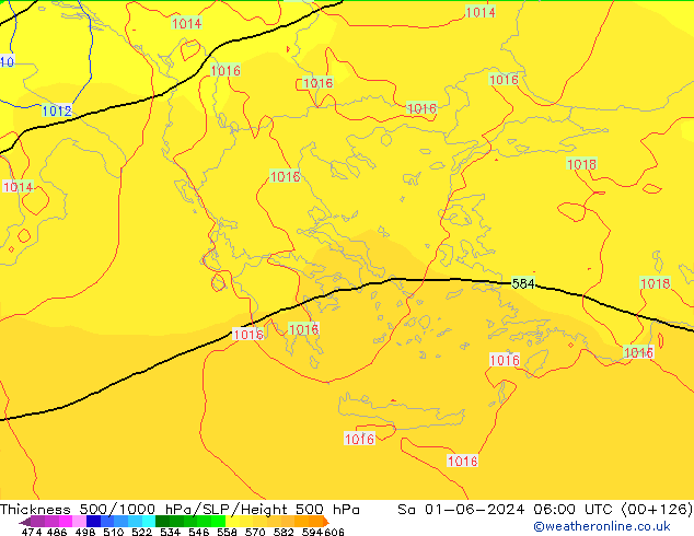 Thck 500-1000hPa ECMWF Sáb 01.06.2024 06 UTC