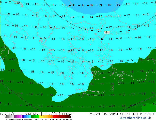 Z500/Regen(+SLP)/Z850 ECMWF wo 29.05.2024 00 UTC