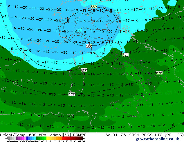 Z500/Rain (+SLP)/Z850 ECMWF ��� 01.06.2024 00 UTC