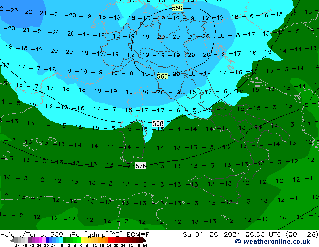 Z500/Rain (+SLP)/Z850 ECMWF So 01.06.2024 06 UTC