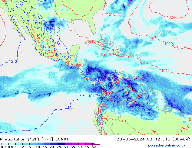 opad (12h) ECMWF czw. 30.05.2024 12 UTC