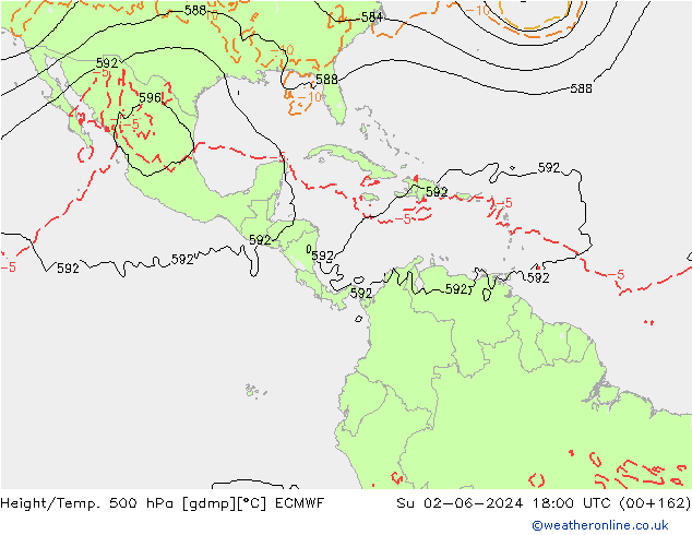 Z500/Rain (+SLP)/Z850 ECMWF ��� 02.06.2024 18 UTC