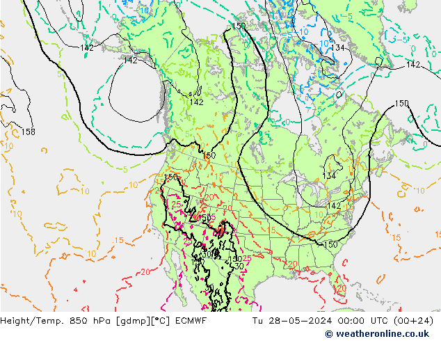 Z500/Rain (+SLP)/Z850 ECMWF mar 28.05.2024 00 UTC