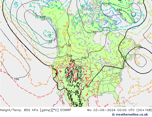 Z500/Rain (+SLP)/Z850 ECMWF Mo 03.06.2024 00 UTC