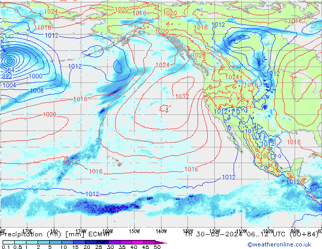 Yağış (6h) ECMWF Per 30.05.2024 12 UTC