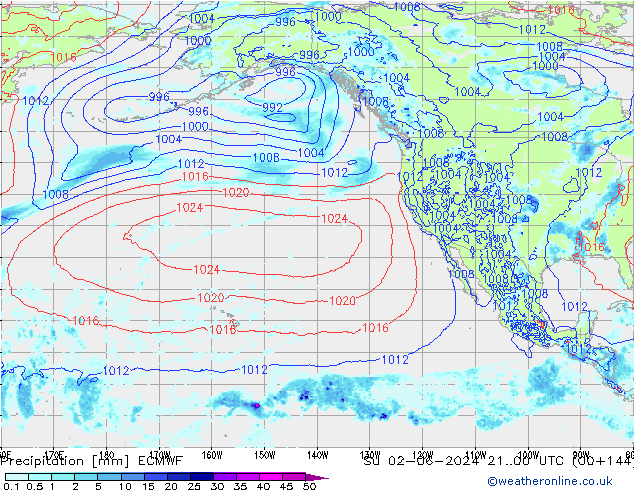 Neerslag ECMWF zo 02.06.2024 00 UTC