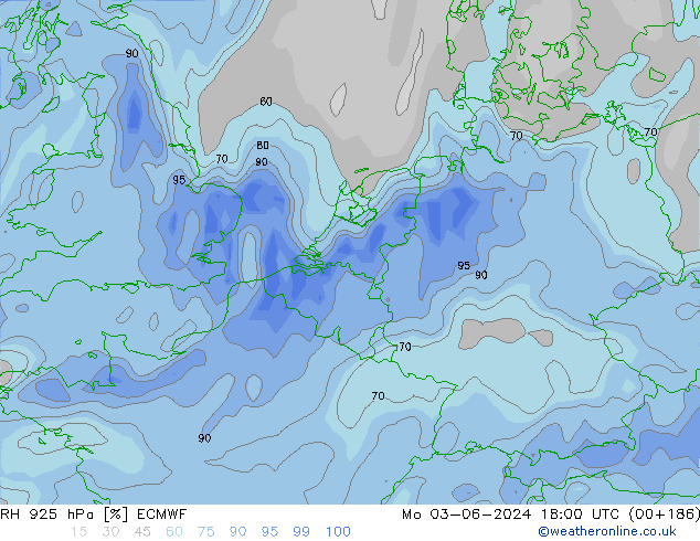 RH 925 hPa ECMWF Mo 03.06.2024 18 UTC