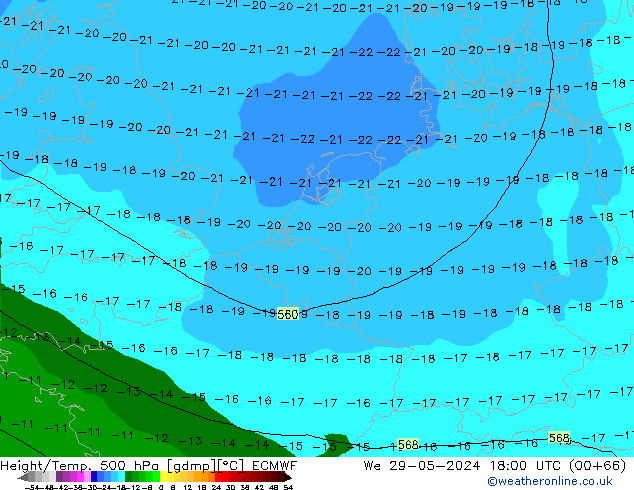 Z500/Regen(+SLP)/Z850 ECMWF wo 29.05.2024 18 UTC