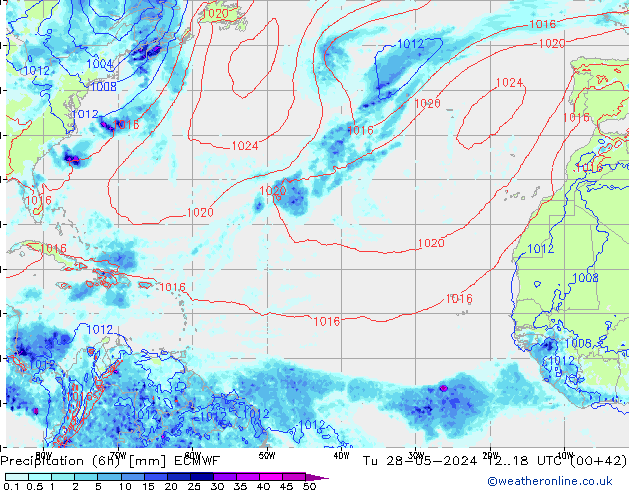 Z500/Rain (+SLP)/Z850 ECMWF mar 28.05.2024 18 UTC