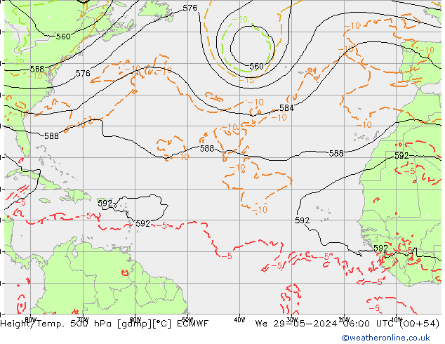 Z500/Rain (+SLP)/Z850 ECMWF ср 29.05.2024 06 UTC