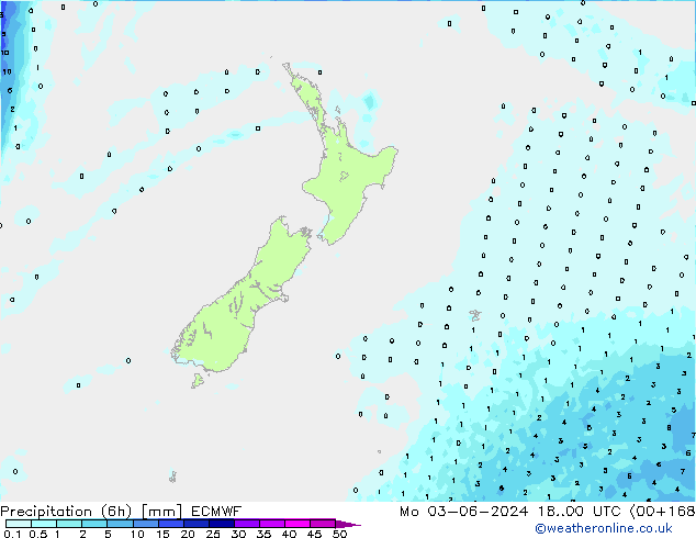 Z500/Rain (+SLP)/Z850 ECMWF lun 03.06.2024 00 UTC