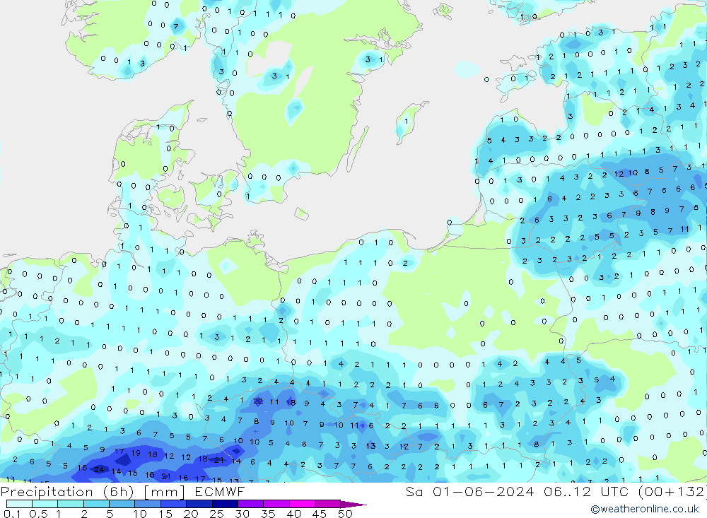 Z500/Rain (+SLP)/Z850 ECMWF sáb 01.06.2024 12 UTC