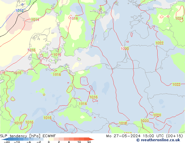 Y. Basıncı eğilimi ECMWF Pzt 27.05.2024 15 UTC