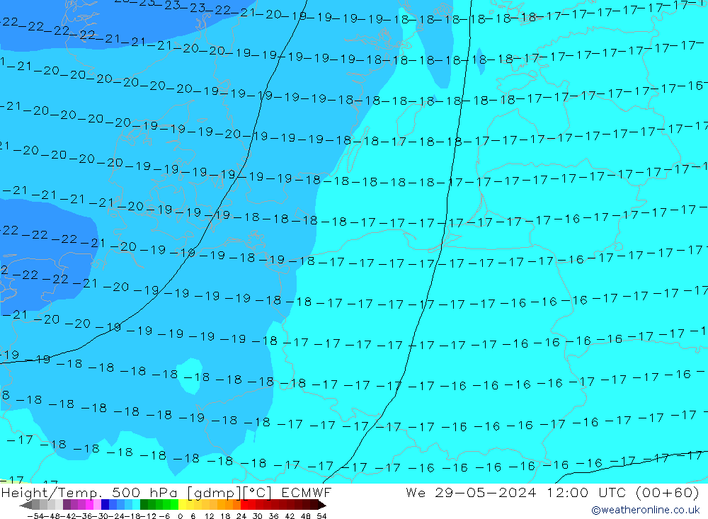 Z500/Regen(+SLP)/Z850 ECMWF wo 29.05.2024 12 UTC