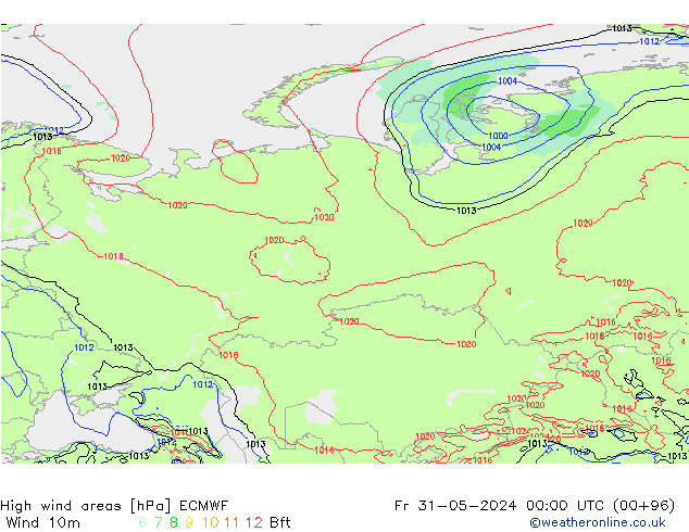 Sturmfelder ECMWF Fr 31.05.2024 00 UTC