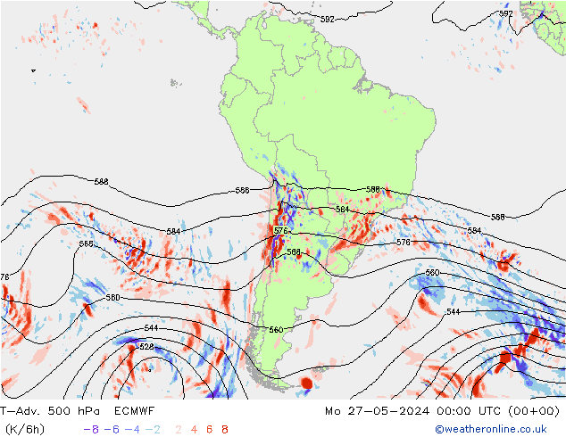 T-Adv. 500 hPa ECMWF ma 27.05.2024 00 UTC