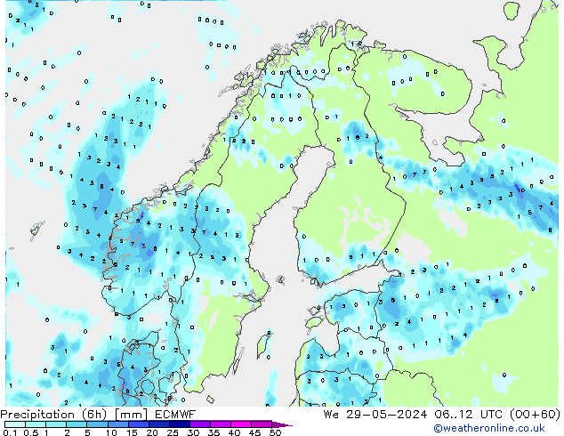 Z500/Rain (+SLP)/Z850 ECMWF ср 29.05.2024 12 UTC