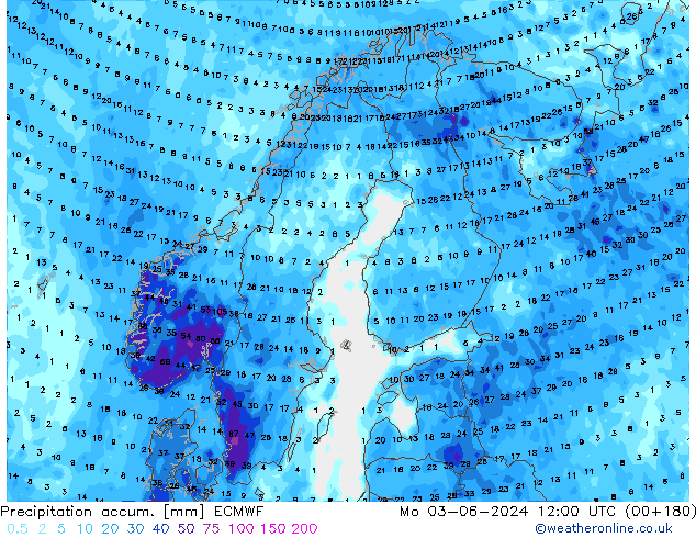 Totale neerslag ECMWF ma 03.06.2024 12 UTC