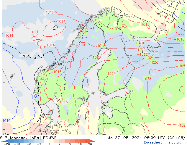 Y. Basıncı eğilimi ECMWF Pzt 27.05.2024 06 UTC