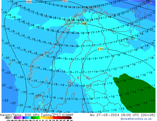 Z500/Regen(+SLP)/Z850 ECMWF ma 27.05.2024 06 UTC