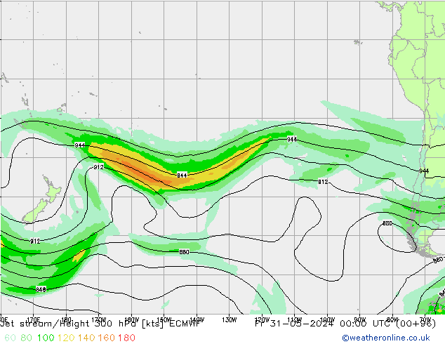 Corriente en chorro ECMWF vie 31.05.2024 00 UTC