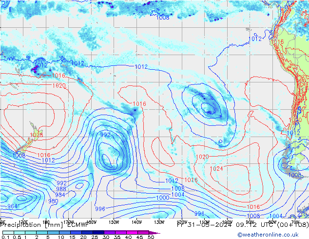 precipitação ECMWF Sex 31.05.2024 12 UTC