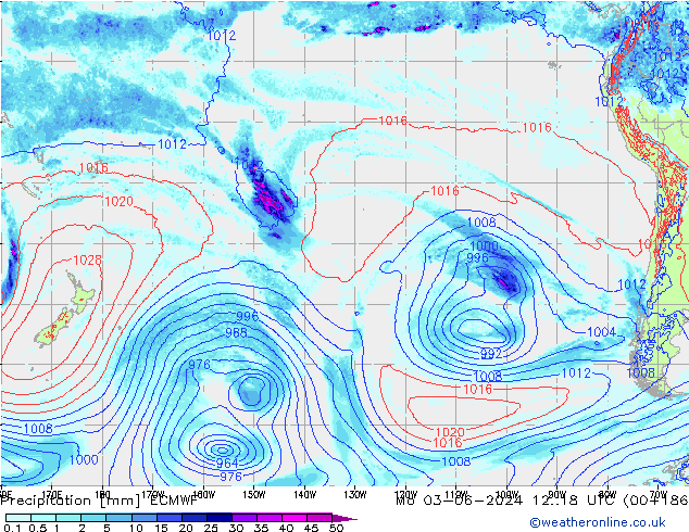 Precipitation ECMWF Mo 03.06.2024 18 UTC