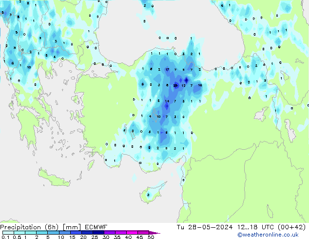 Z500/Rain (+SLP)/Z850 ECMWF mar 28.05.2024 18 UTC