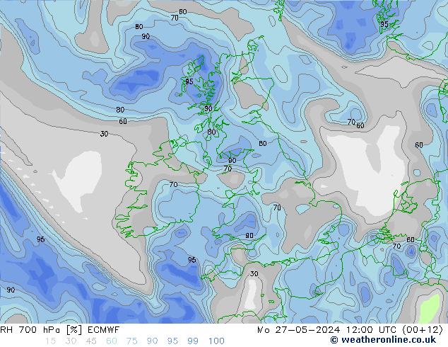 700 hPa Nispi Nem ECMWF Pzt 27.05.2024 12 UTC