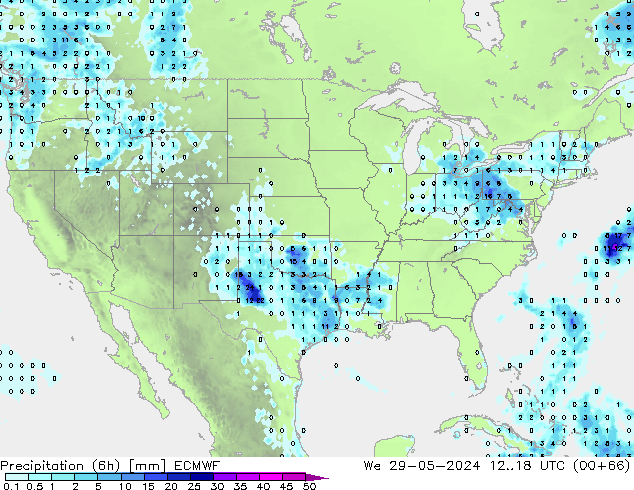 Z500/Rain (+SLP)/Z850 ECMWF śro. 29.05.2024 18 UTC