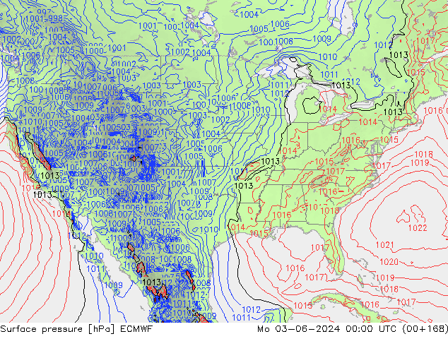 Surface pressure ECMWF Mo 03.06.2024 00 UTC