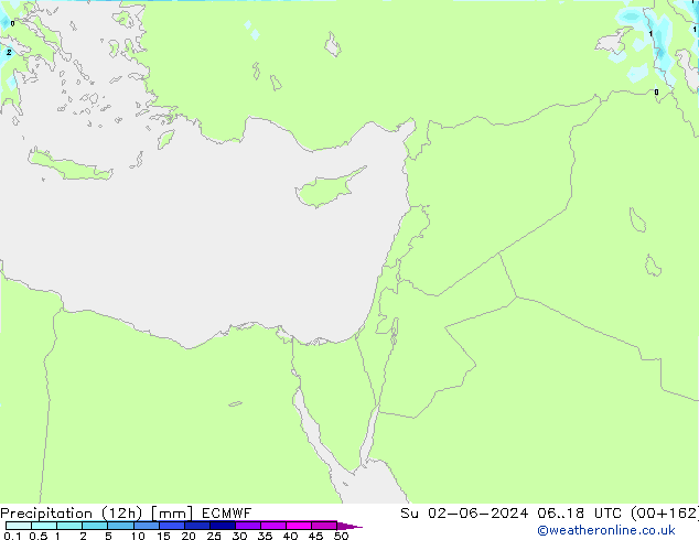 Nied. akkumuliert (12Std) ECMWF So 02.06.2024 18 UTC