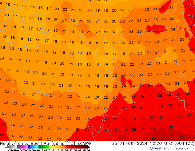 Z500/Rain (+SLP)/Z850 ECMWF Sa 01.06.2024 12 UTC