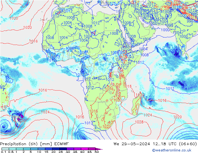 Z500/Rain (+SLP)/Z850 ECMWF We 29.05.2024 18 UTC