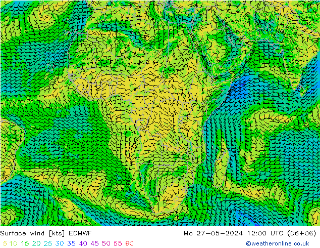  10 m ECMWF  27.05.2024 12 UTC