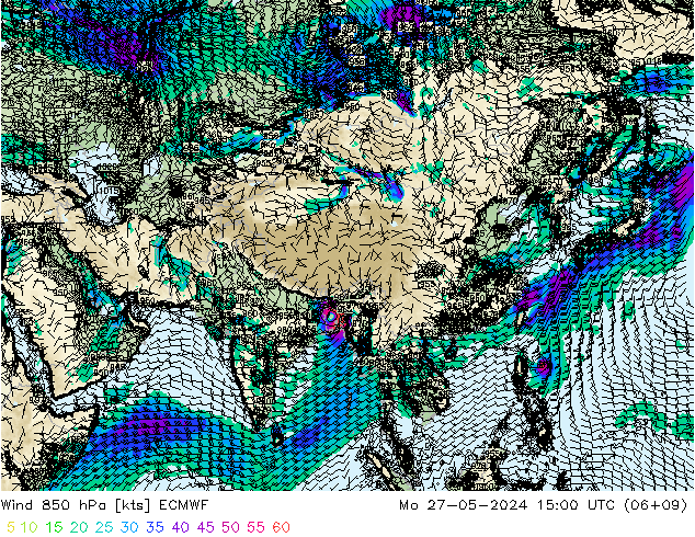 Wind 850 hPa ECMWF ma 27.05.2024 15 UTC