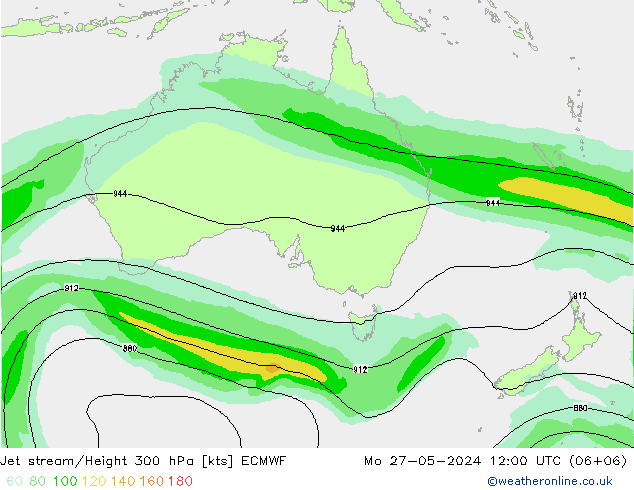 Straalstroom ECMWF ma 27.05.2024 12 UTC