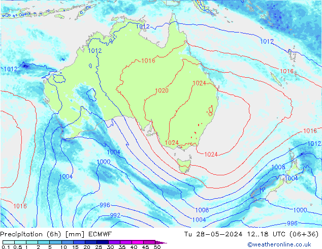 Z500/Rain (+SLP)/Z850 ECMWF Ter 28.05.2024 18 UTC