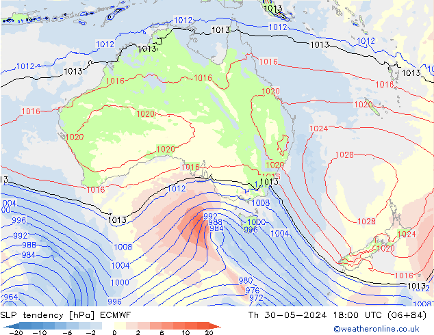 Y. Basıncı eğilimi ECMWF Per 30.05.2024 18 UTC