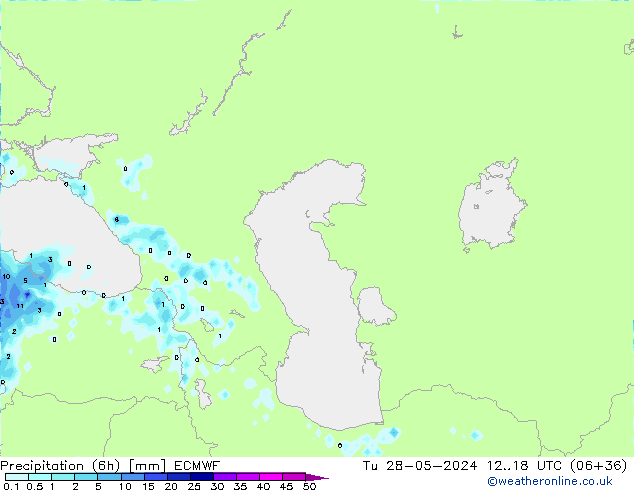 Z500/Rain (+SLP)/Z850 ECMWF Tu 28.05.2024 18 UTC