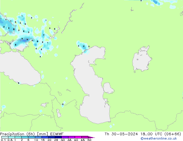 Z500/Rain (+SLP)/Z850 ECMWF Do 30.05.2024 00 UTC