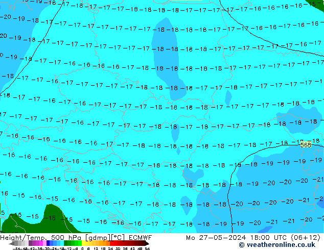 Z500/Rain (+SLP)/Z850 ECMWF Po 27.05.2024 18 UTC