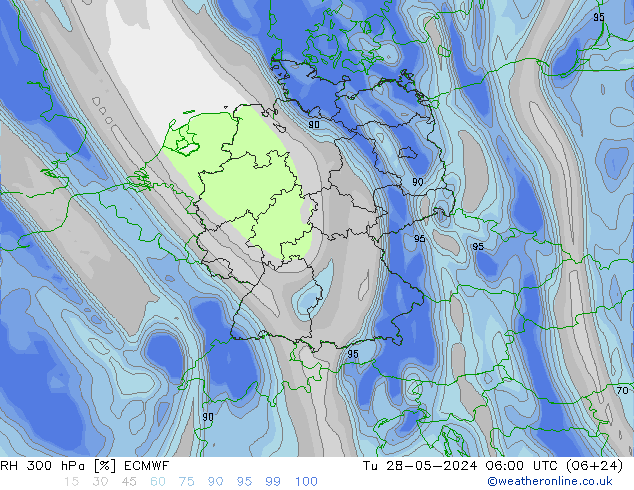 RV 300 hPa ECMWF di 28.05.2024 06 UTC