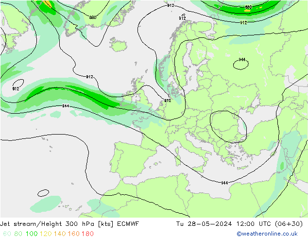 Polarjet ECMWF Di 28.05.2024 12 UTC