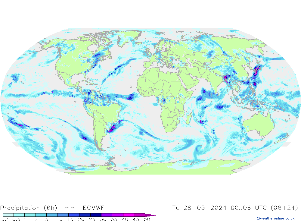 Z500/Rain (+SLP)/Z850 ECMWF Tu 28.05.2024 06 UTC