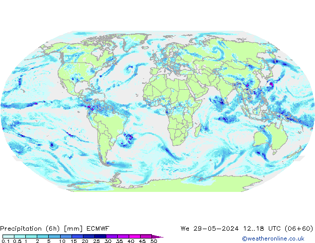 Z500/Rain (+SLP)/Z850 ECMWF We 29.05.2024 18 UTC