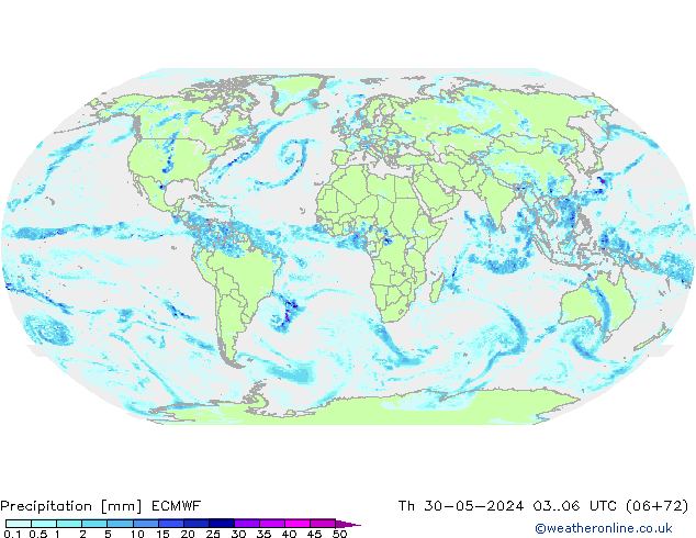 Precipitation ECMWF Th 30.05.2024 06 UTC