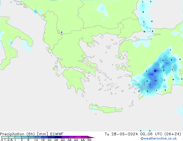 Z500/Regen(+SLP)/Z850 ECMWF di 28.05.2024 06 UTC