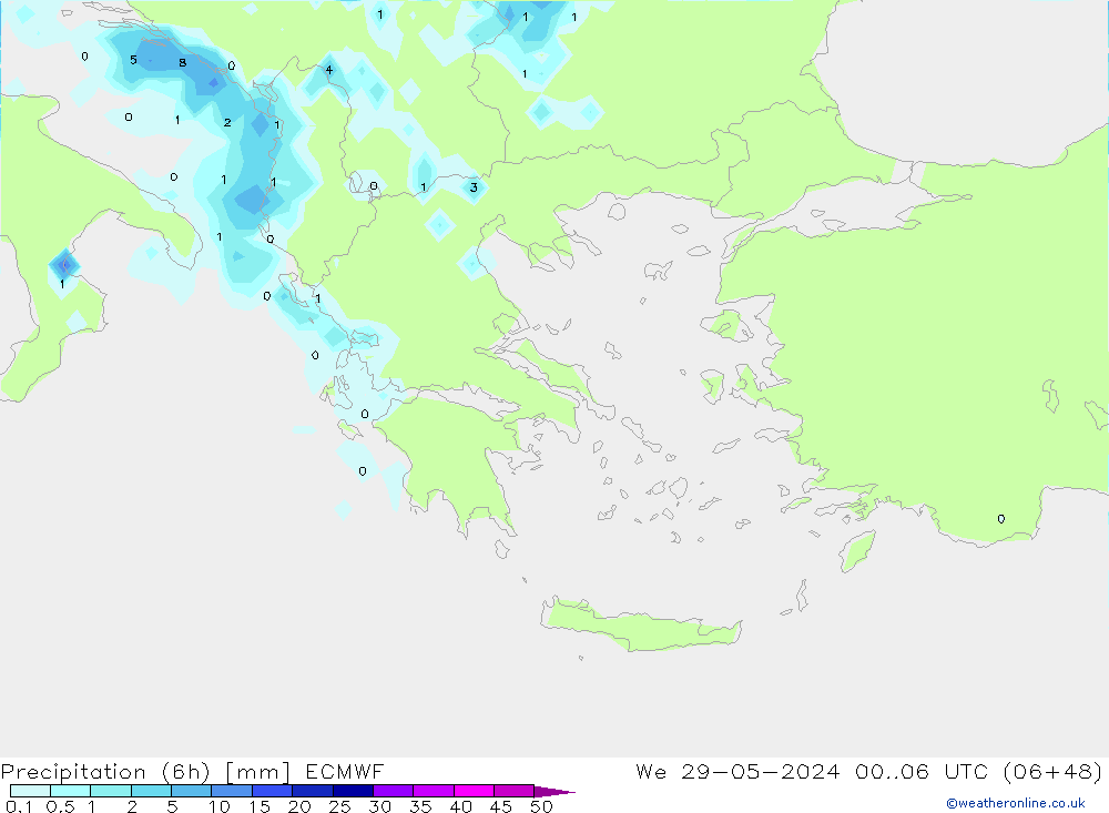 Z500/Regen(+SLP)/Z850 ECMWF wo 29.05.2024 06 UTC