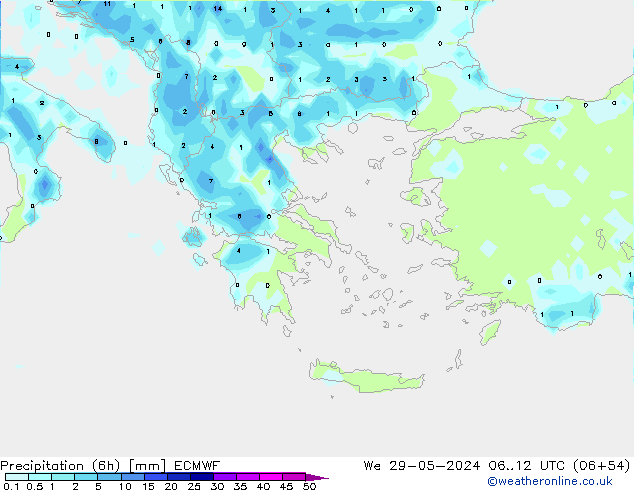 Z500/Rain (+SLP)/Z850 ECMWF mié 29.05.2024 12 UTC